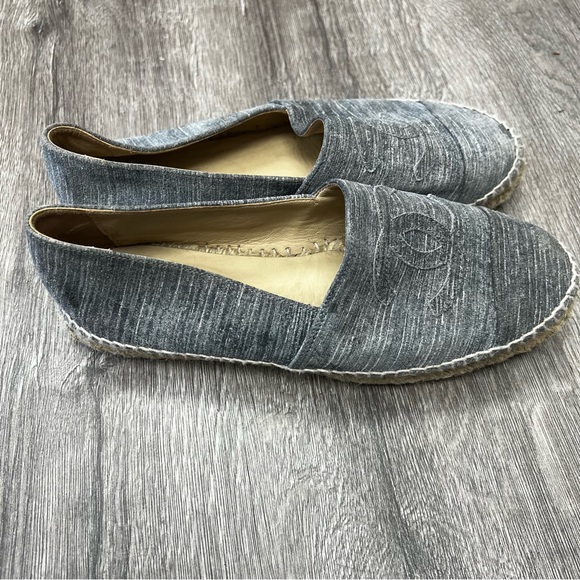 Chanel Grey Suede Espadrilles - Picture 4 of 9